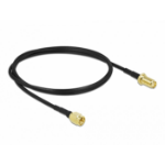 DeLOCK Antenna Cable SMA plug to SMA jack LMR/CFD100 0.9 m low loss