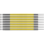 Brady SCNG-05-2 cable marker Black, Yellow Nylon 300 pc(s)