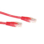 ACT Rode 15 meter U/UTP CAT6A patchkabels met RJ45 connectoren