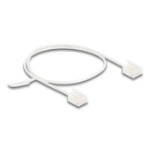DeLOCK RJ45 Network Cable Cat.6 UTP Ultra Slim 0.5 m white with short plugs