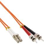 InLine Fiber Optical Duplex Cable LC/ST 50/125µm OM2 15m