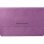 MARBIG SLIMPICK WALLET FOOLSCAP PURPLE PACK 10