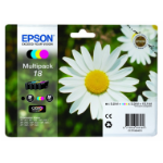 Epson C13T18064010/18 Ink cartridge multi pack Bk,C,M,Y 175pg + 3x180pg, 1x 5ml + 3x 3ml Pack=4 for Epson XP 30
