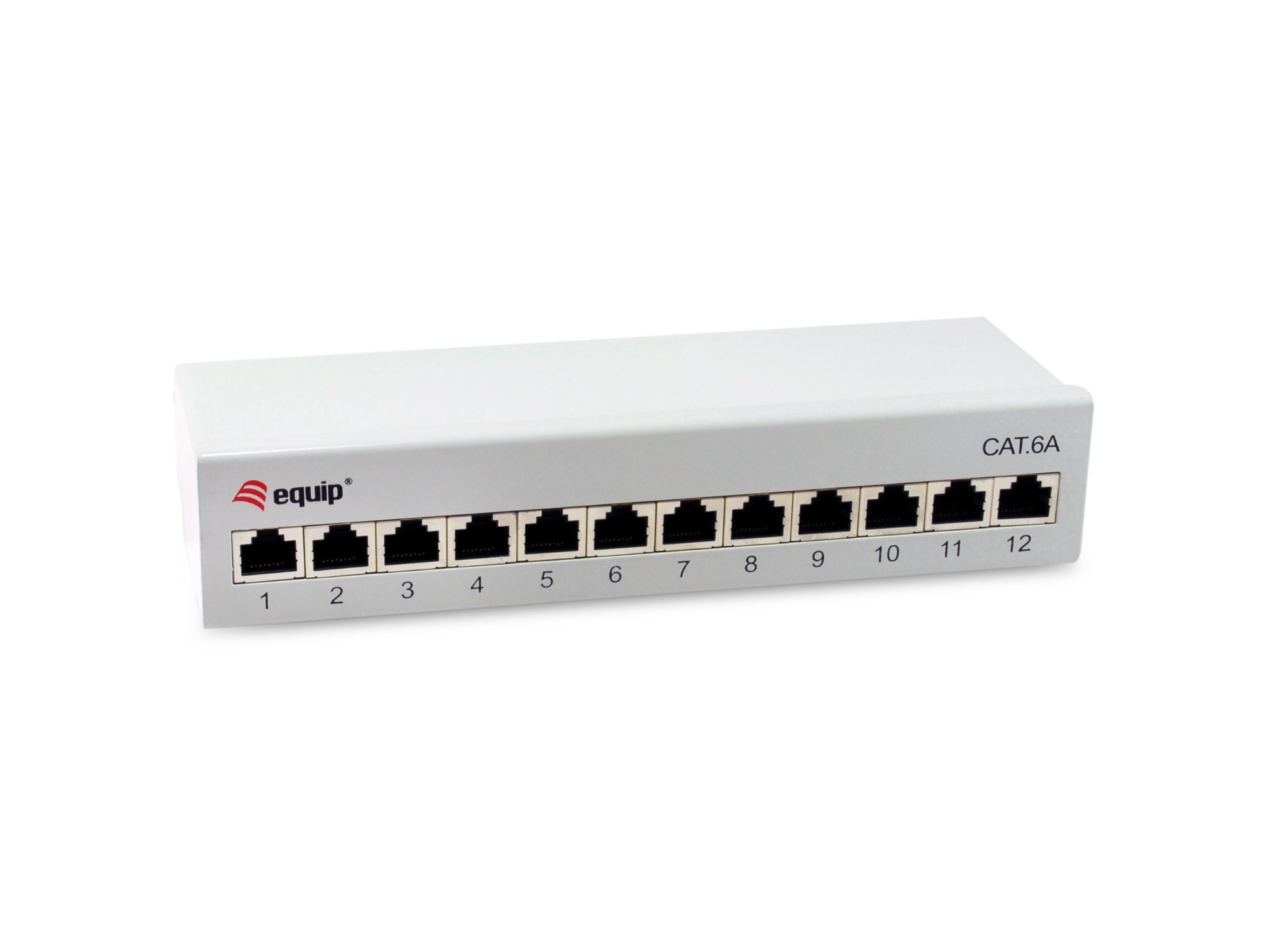 EU Product - Patchpanel 12xRJ45 Cat6a Desktop        500MHz RAL7035 thumbnail