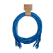 Cablenet 2.5m Cat6 RJ45 Blue U/UTP PVC 24AWG Flush Moulded Booted Patch Lead (PK10)