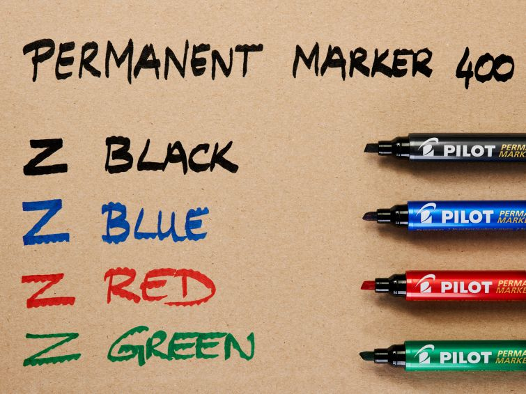 Pilot 400 permanent marker Chisel tip Black 20 pc(s)