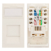 Cablenet Cat6 UTP Low Profile Module 25mm x 50mm White