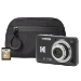 Kodak PIXPRO X55 16MP 5x Zoom Compact Camera - Black - Camera + 32GB SD Card + Case