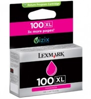 Image of Lexmark 14N1070B/100XL Ink cartridge magenta high-capacity return...