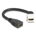 DeLOCK 90322 HDMI kabel 0,2 m Wit, Zwart