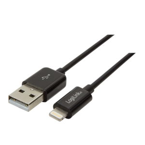 Image of LogiLink UA0240 lightning cable 0.18 m Black
