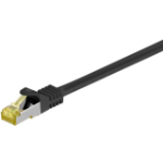 Goobay RJ45 Patch Cord CAT 6A S/FTP (PiMF), 500 MHz, with CAT 7 Raw Cable, black, 2m
