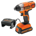 Black & Decker BDCIM18C1-GB power screwdriver/impact driver Black, Orange