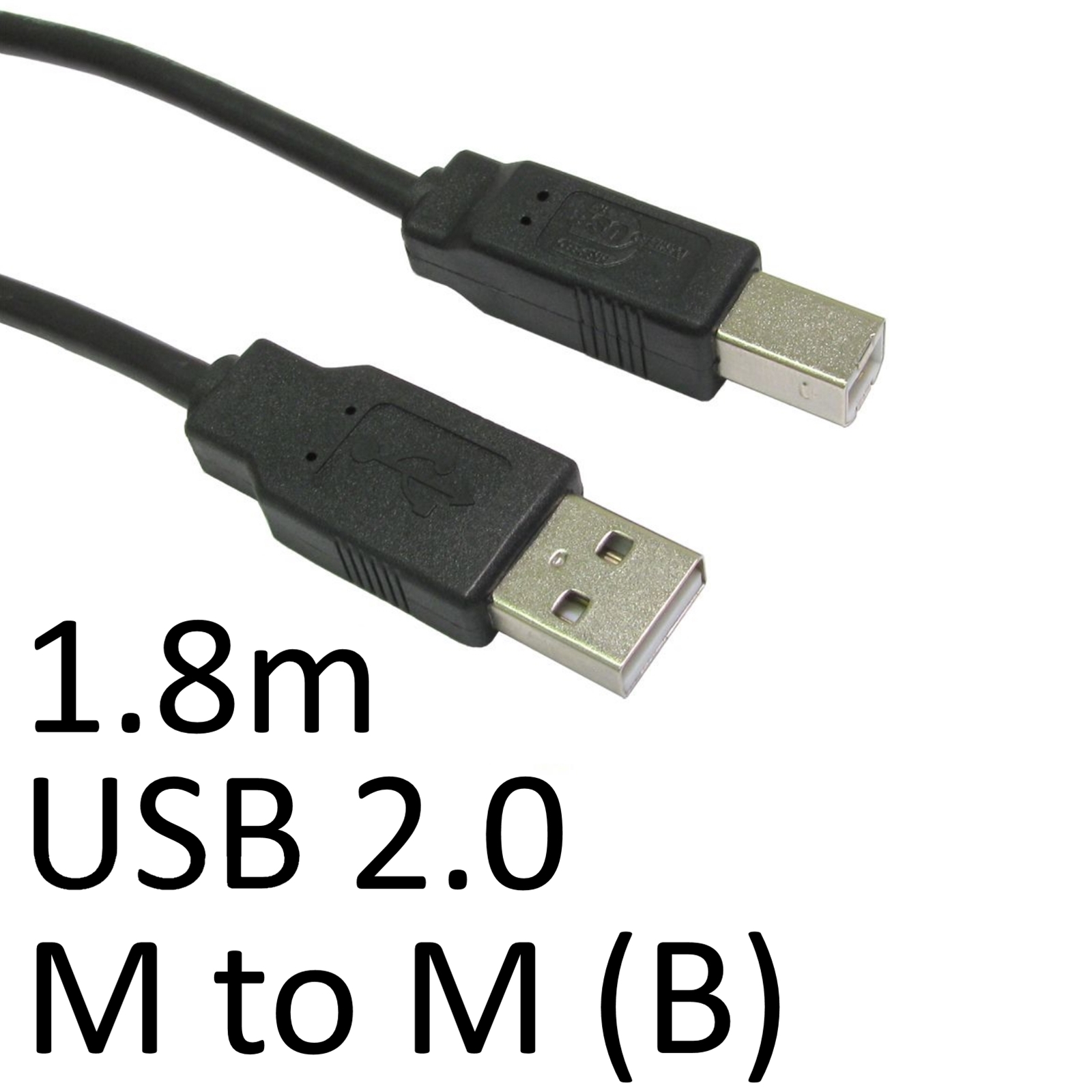 TARGET USB 2.0 A (M) to USB 2.0 B (M) 1.8m Black OEM Printer/Scanner Data Cable