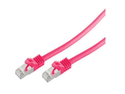 EU Product - RJ45 Patchkabel S/FTP, Cat7 LSZH 3,0m magenta thumbnail