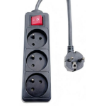 Microconnect MC-PSOO030150FRB power extension 1.5 m 3 AC outlet(s) Indoor Black
