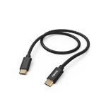 Hama Fabric USB cable USB 2.0 1.5 m USB C Black