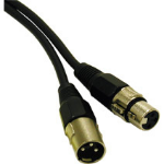 C2G 50ft Pro- XLR Male to XLR Female audio cable 590.6" (15 m) XLR (3-pin) Black