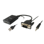Equip VGA to HDMI Adapter with Audio