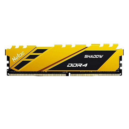 Image of NETAC Shadow Yellow 8GB DDR4 3200MHz (PC4-25600) CL16 DIMM Memory