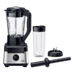 Braun JB 7551 BK Cooking blender 1400 W Black, Stainless steel, Transparent