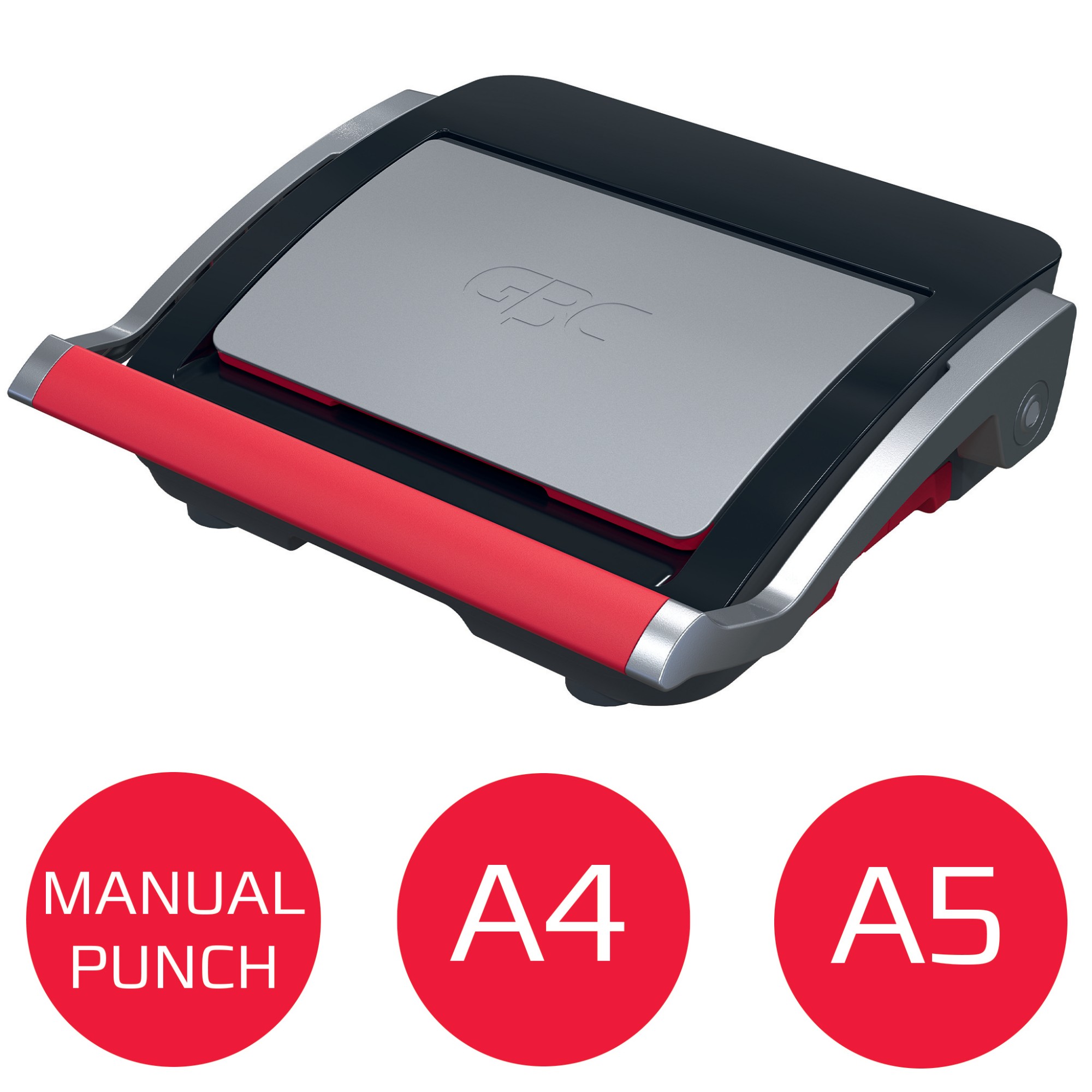 GBC CB25 Manual Comb Binding Machine Black/Red 4410063