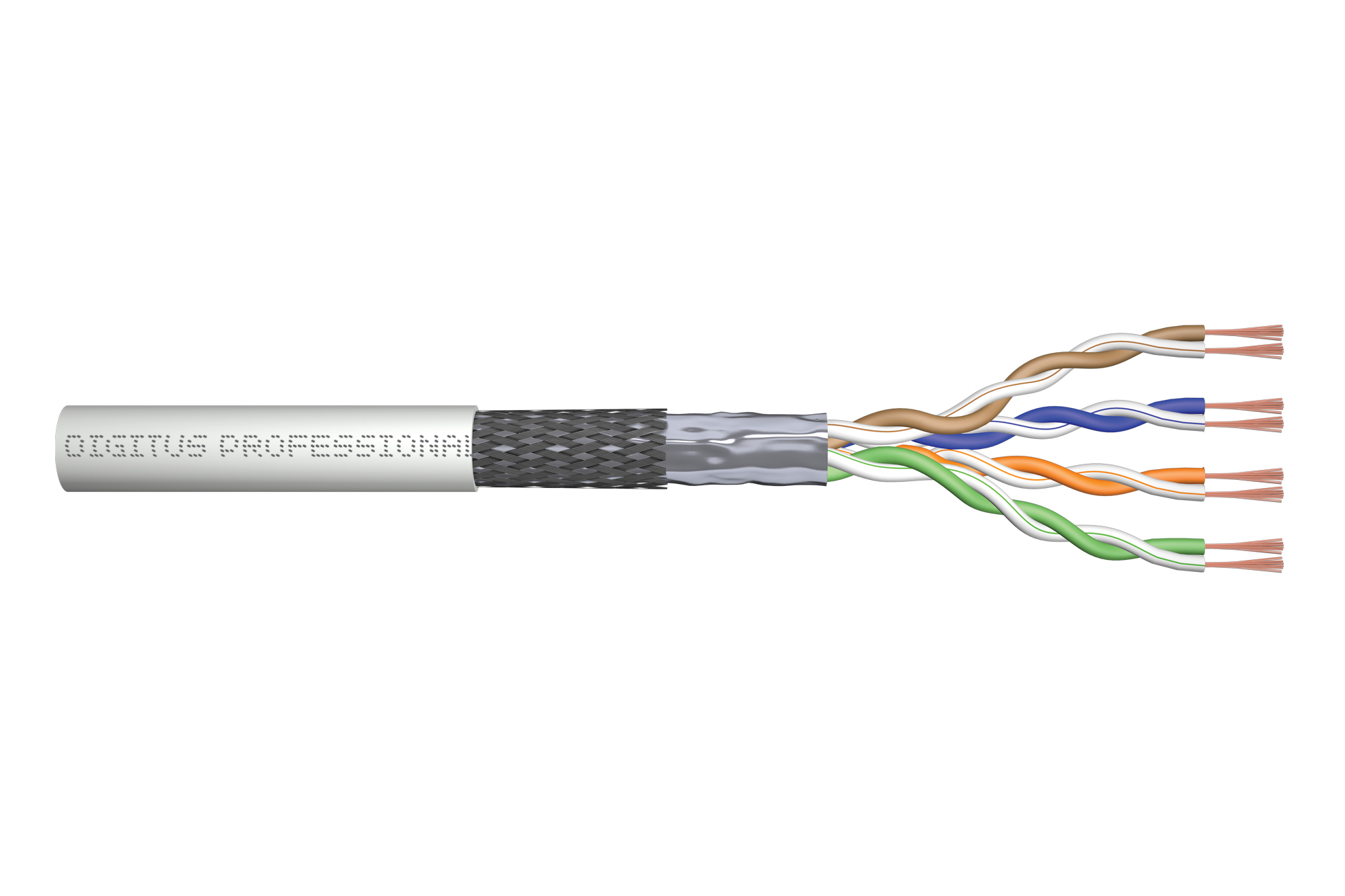 Image of Digitus CAT 5e SF/UTP twisted pair patch cord, raw
