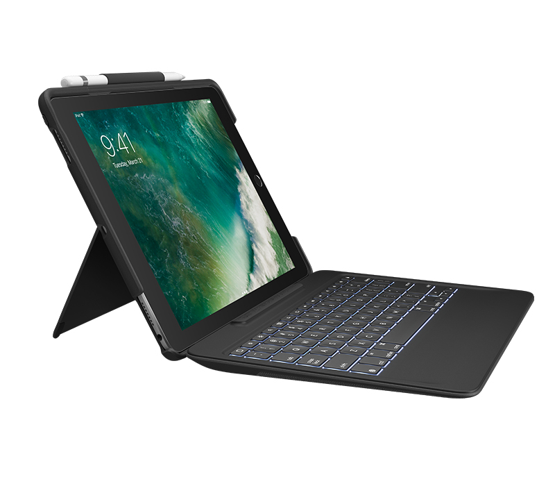 Logitech SLIM COMBO Nordic Smart Connector Black