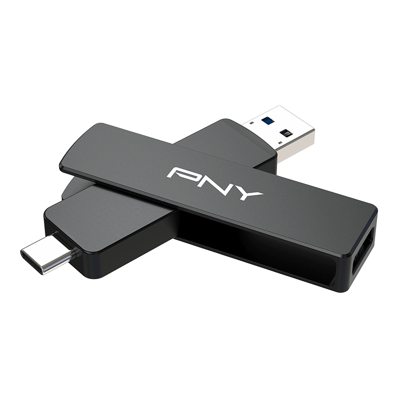 PNY DUO LINK V3 USB flash drive 2 TB USB Type-A / USB Type-C 3.2 Gen 2 (3.1 Gen 2) Black