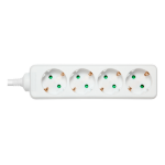 Deltaco GT-0401 power extension 3 m 4 AC outlet(s) Indoor White
