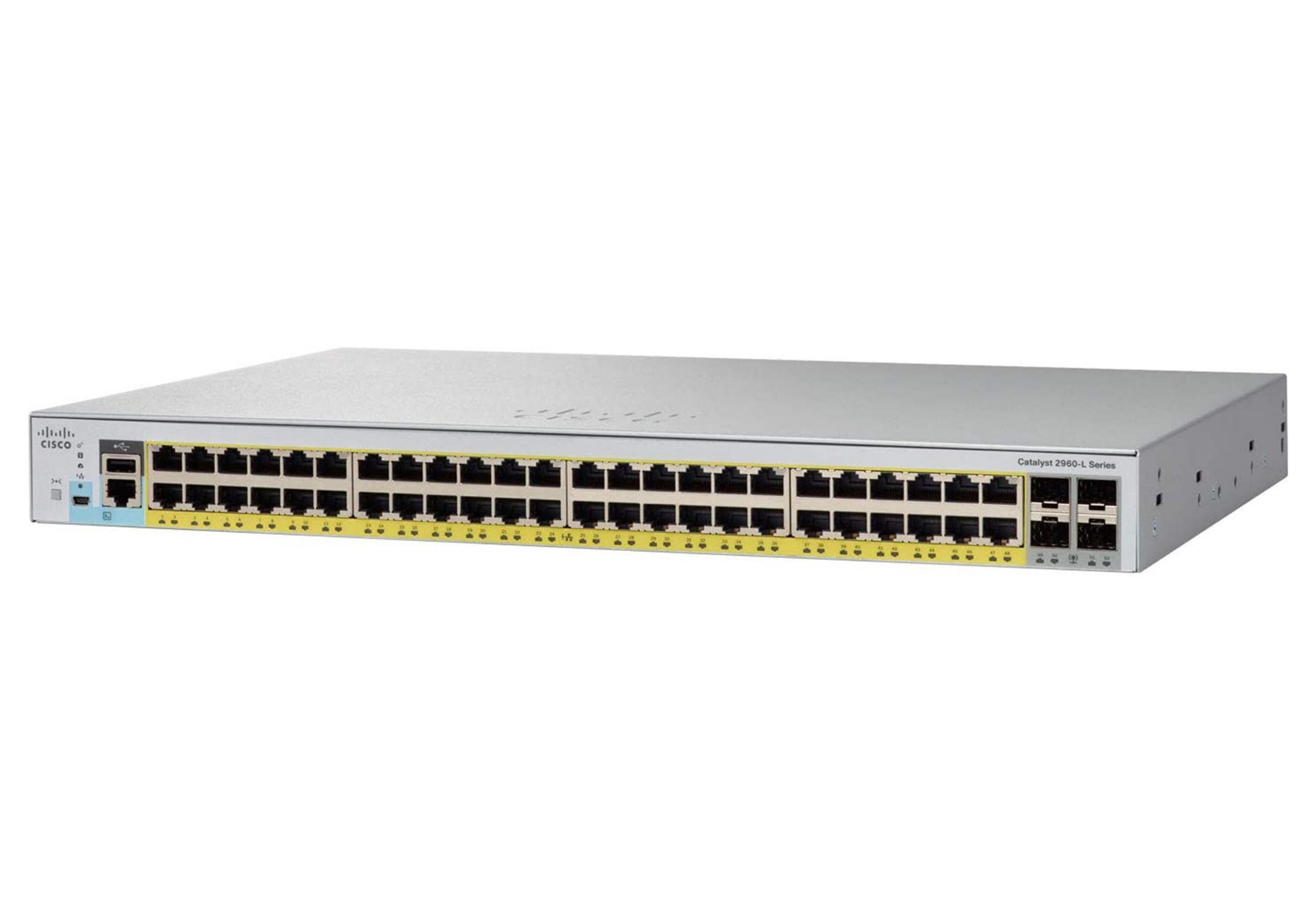 Cisco Catalyst 2960L-SM-48TS Network Switch. 48 Gigabit Ethernet Ports