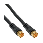 InLine SAT Cable Premium 2x shielded 2x F-male >85dB black 5m