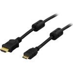 Deltaco HDMI-1056 HDMI-kabel 5 m HDMI Type C (Mini) HDMI Typ A (standard) Svart
