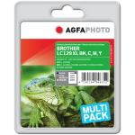 AgfaPhoto APB129SETD inktcartridge Zwart, Cyaan, Magenta, Geel