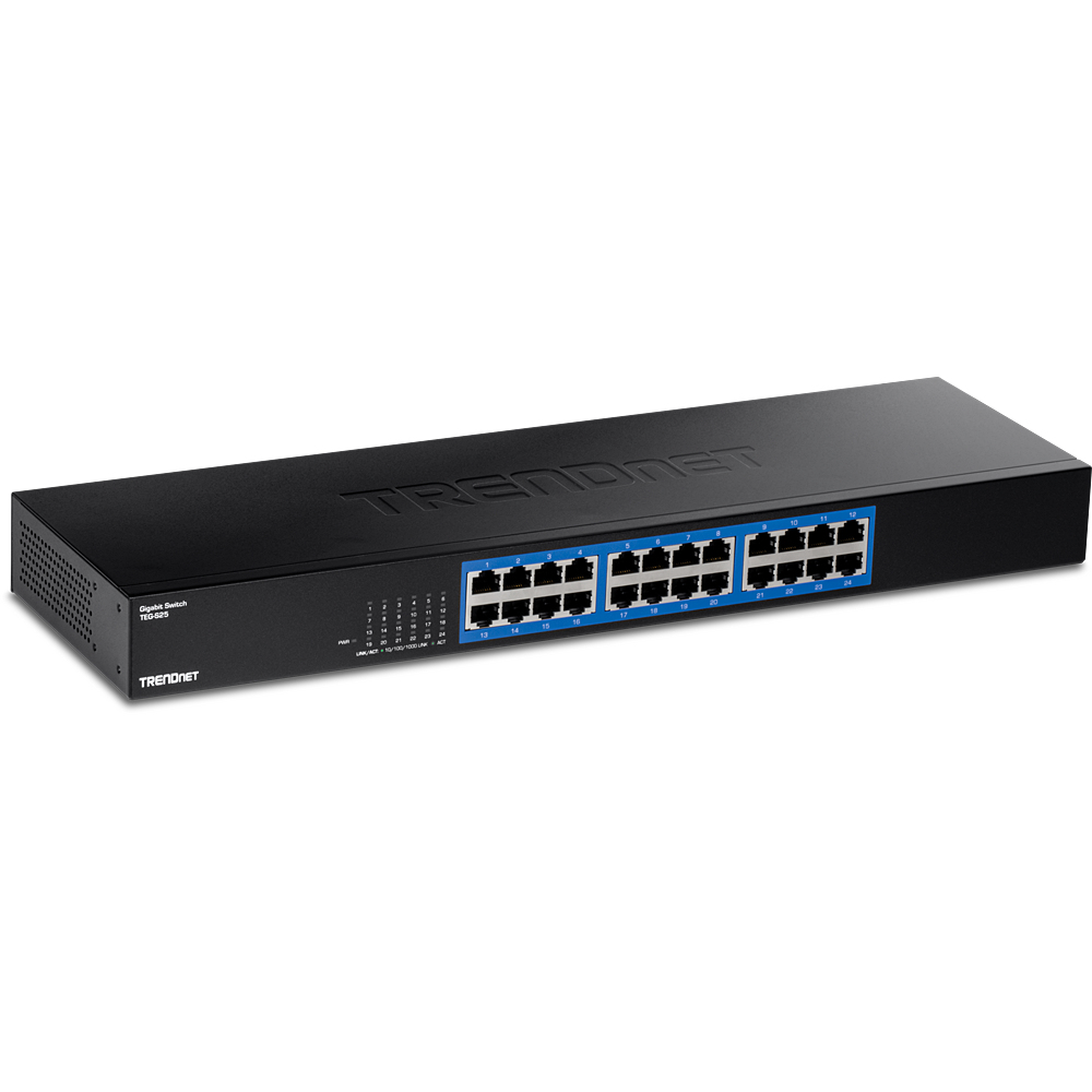 Image of Trendnet TEG-S25 network switch Gigabit Ethernet (10/100/1000) Black
