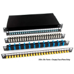 FDL EMPTY 12 PORT DUPLEX (24 FIBRE) SC PATCH PANEL FACE PLATE