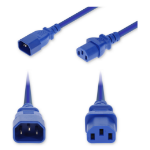 AddOn Networks ADD-C142C13C18G5FBE power cable Blue 59.1" (1.5 m) IEC C14 IEC C13