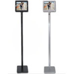 JLC Enclosed Tablet Floor Stand - Silver