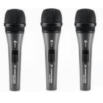 Sennheiser 3-PACK e835-S Stage/performance microphone Black, Grey