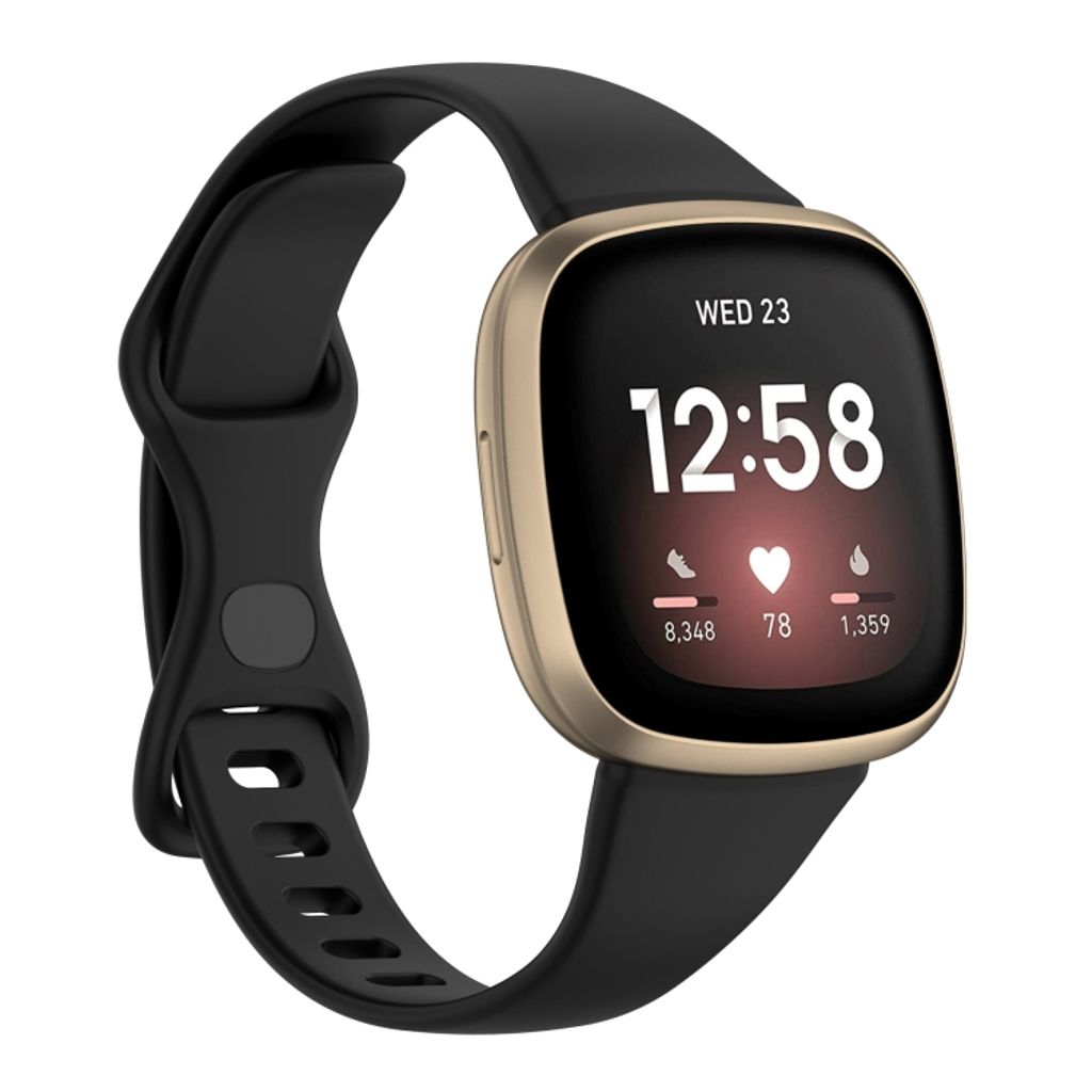 EU Product - Versa 4 / Versa 3 / Sense watch strap - Black thumbnail