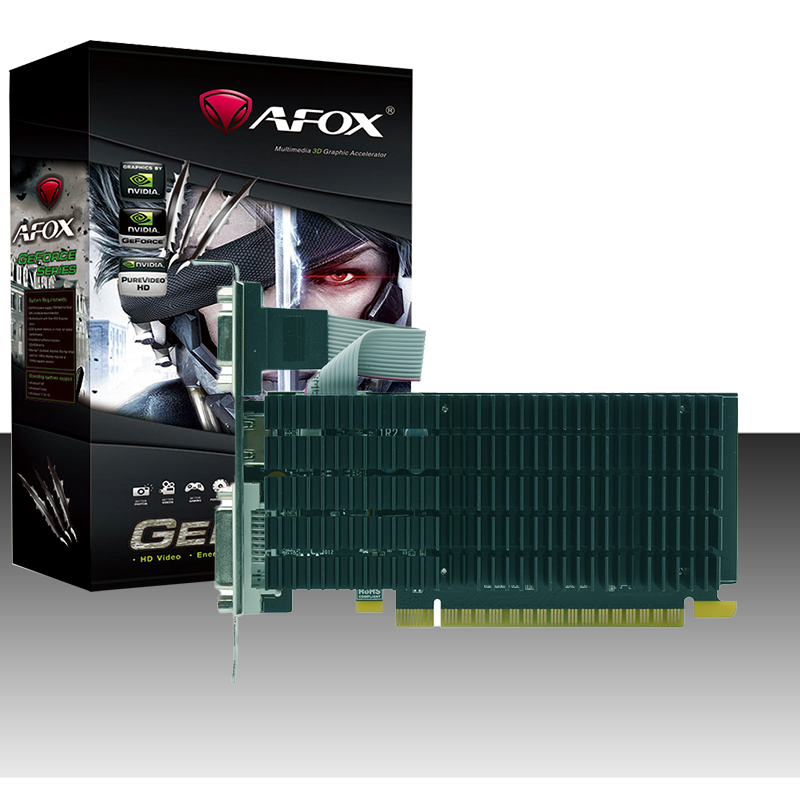 Image of AFOX AF710-2048D3L5 graphics card NVIDIA GeForce GT 710 GDDR3