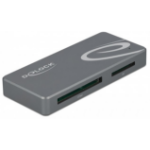 DeLOCK 91754 geheugenkaartlezer USB 3.2 Gen 1 (3.1 Gen 1) Type-C Grijs