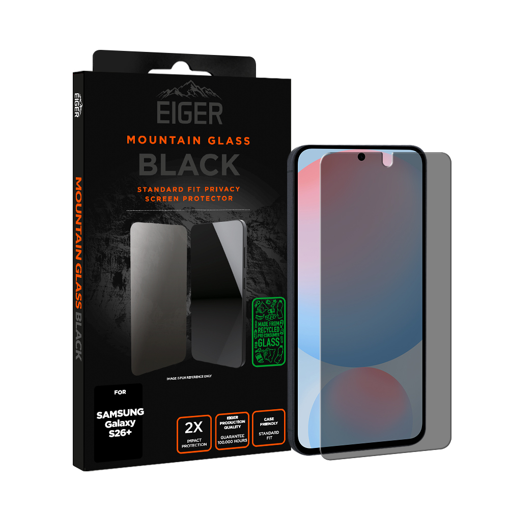 Eiger VERRE TREMPE PREMIUM 2.5D PRIVACY POUR SAMSUNG GALAXY S26 PLUS -