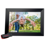 Praktica 10" Digital Photo Frame 1280 x 800 with Wi-Fi and Frameo Software - Frame + Sandisk 32GB USB Flash Drive