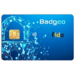 Badgeo Dual smart card (contact + contactless) for FIDO2 and FIDO U2F