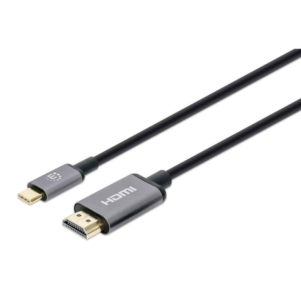 Image of Manhattan USB-C to HDMI Cable, 4K@60Hz, 1m, Black, Equivalent to...