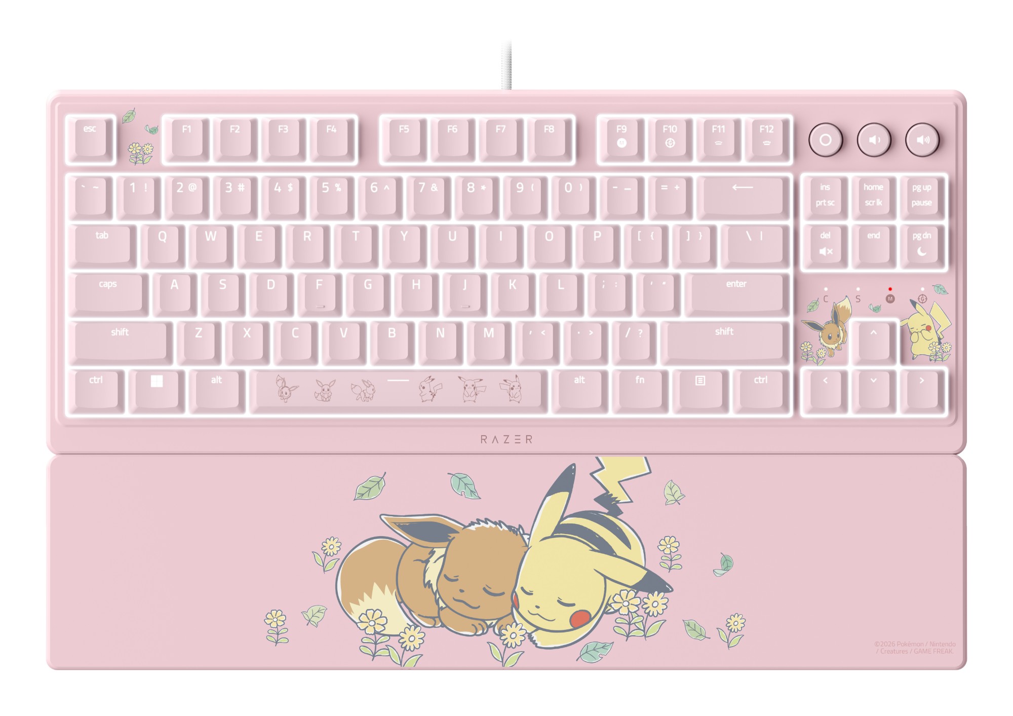 Razer Ornata V3 Tenkeyless Pikachu and Eevee Edition Keyboard - RZ03-04882400-RUEA