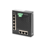 Digitus 8 Port Gigabit Ethernet Network Switch, Flat, Industrial, Unmanaged