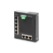 Digitus 8 Port Gigabit Ethernet Network Switch, Flat, Industrial, Unmanaged