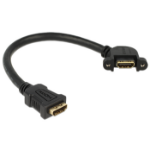 DeLOCK 0.25m 2xHDMI HDMI kabel 0,25 m HDMI Type A (Standaard) Zwart